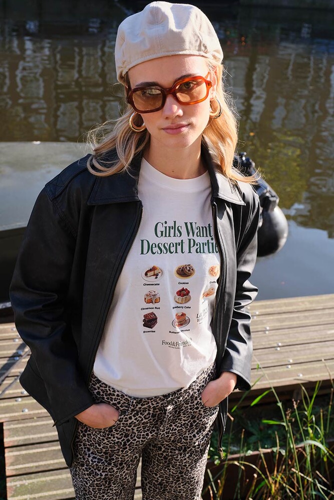 GIRLS WANT DESSERT UZUN KOLLU T-SHIRT - Thumbnail