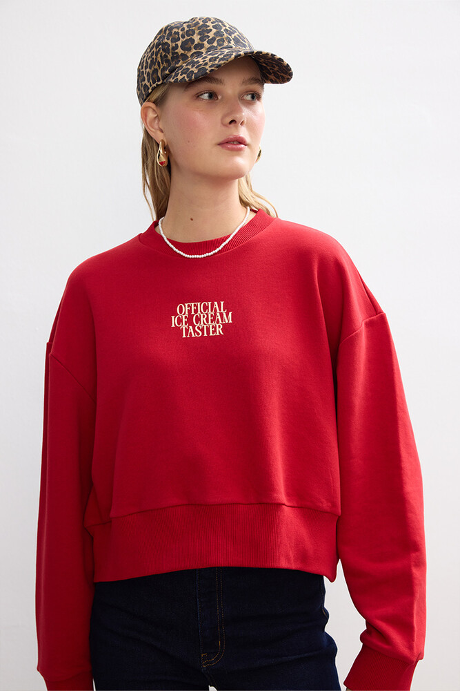 ICE CREAM KISA SWEATSHIRT - Thumbnail