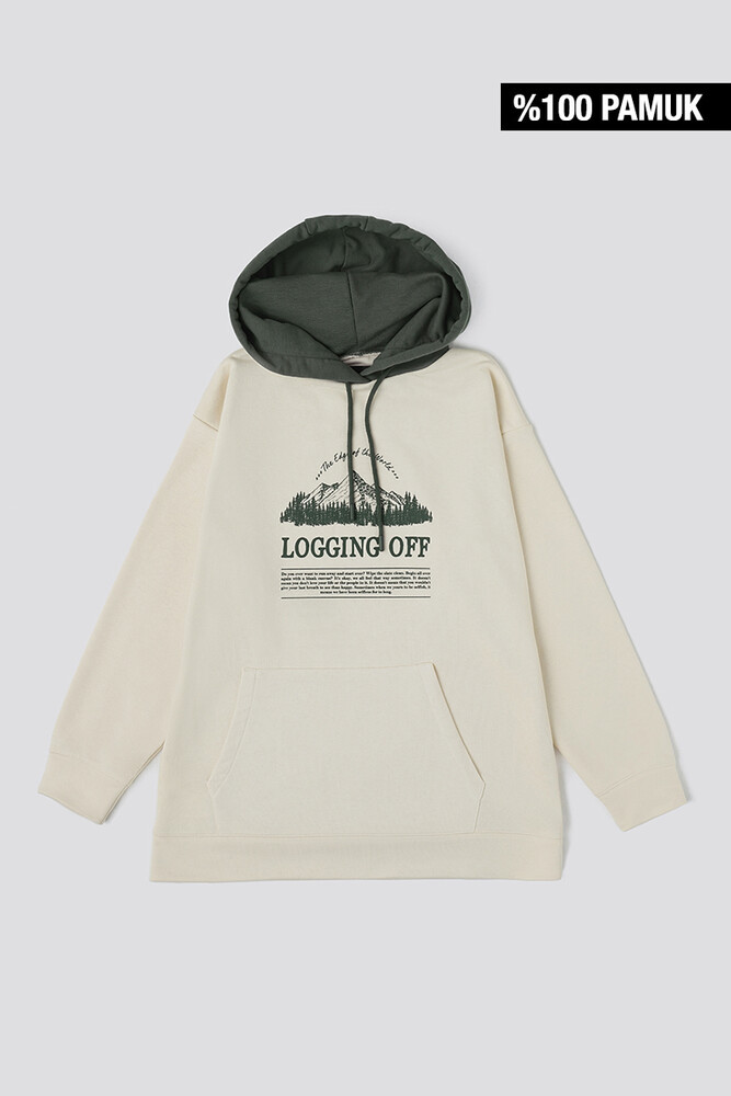 LOGGING OFF KAPÜŞONLU SWEATSHIRT