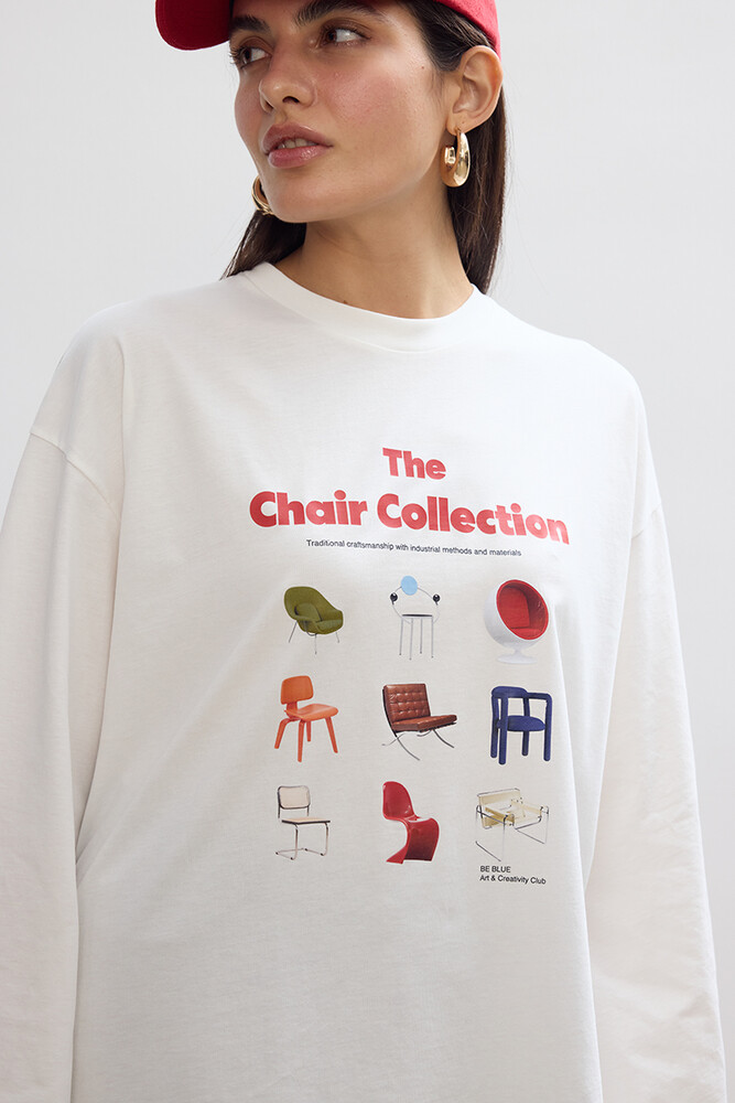 THE CHAIR COLLECTION UZUN KOLLU T-SHIRT - Thumbnail