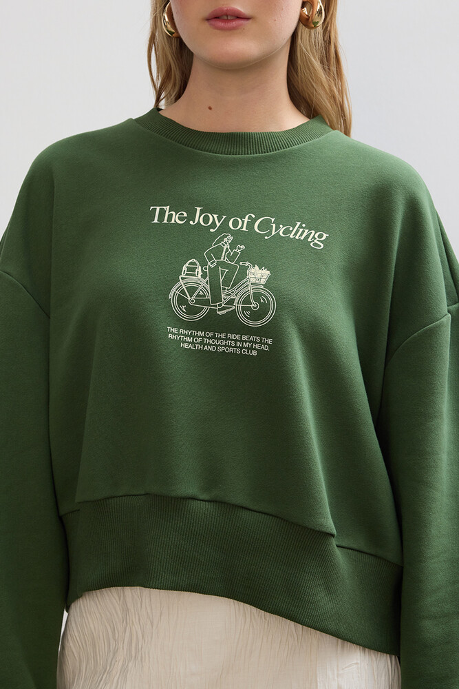 CYCLING KISA SWEATSHIRT - Thumbnail